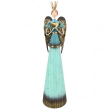 Метална фигура ангел 12х49см Teal голяма